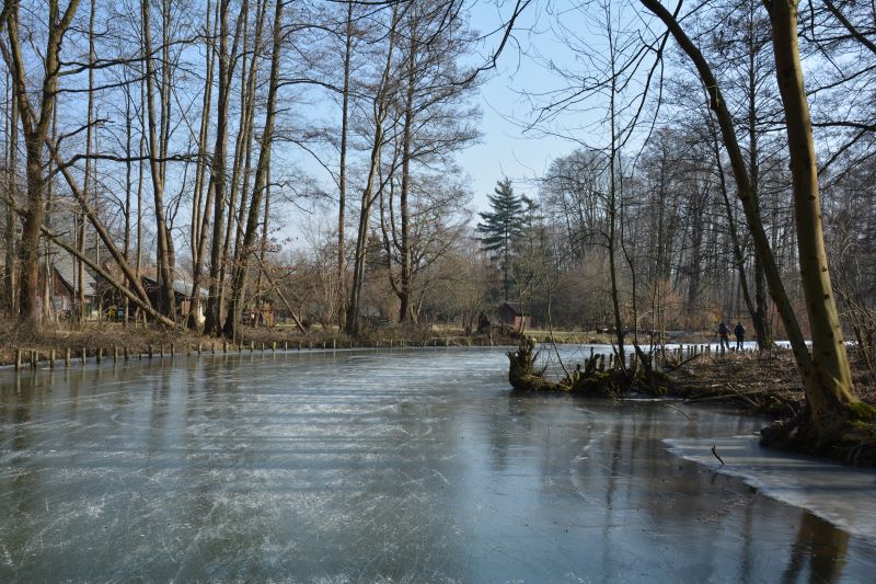 gefrorenes Fließ