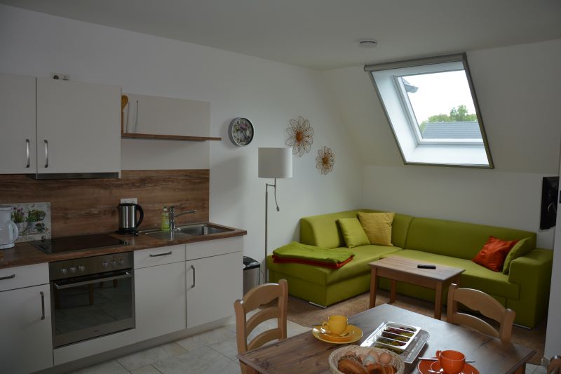Einbauküche in der Ferienwohnung Wiesenblume